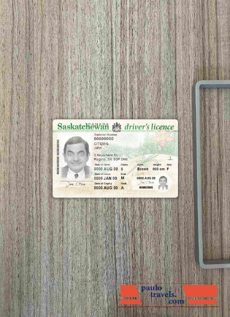 Canada province Saskatchewan DL photolook FRONT PSD template